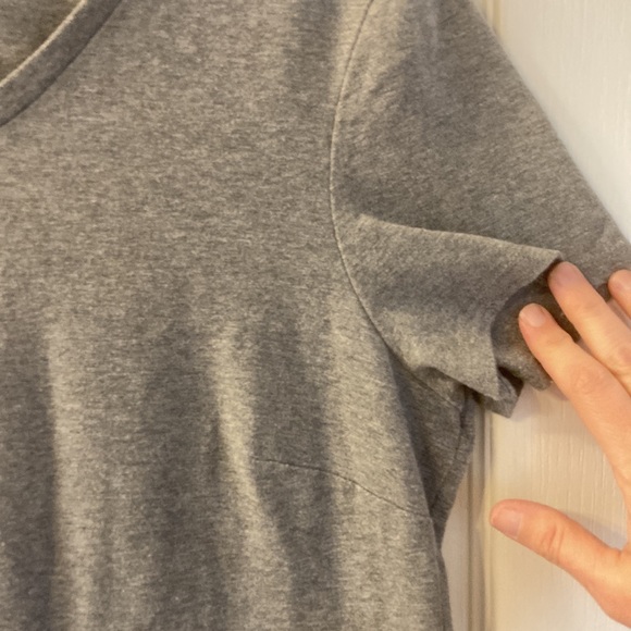 Old Navy Fitted Tshirt Dress Gray - Picture 3 of 4